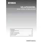 Yamaha NS-AP6500SBL Speaker manual cover