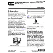 Toro Power Max 1028OHXE 38841 Snow Thrower manual cover