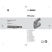 Bosch PTK 3.6 LI Tacker manual cover