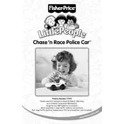 Fisher Price Mattel Little People Police Car 77979 Toy manual cover