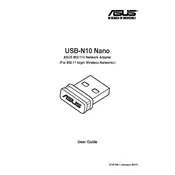 ASUS USB-N10 NANO Adapter manual cover