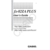 Casio fx-82ZA Plus Calculator manual cover