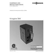 Viessmann Vitodens 200-W B2HA Vitogate 300 Accessory manual cover