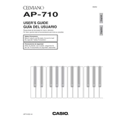 Casio Celviano AP710 Keyboard manual cover