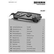 Severin KG 2397 Grill manual cover