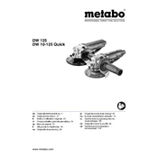 Metabo DW 10-125 Quick Saw manual cover