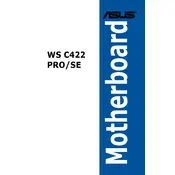 ASUS WS C422 PRO-SE Motherboard manual cover