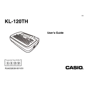 Casio KL-120TH Label Printer manual cover