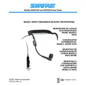 Shure WH30 Microphone manual cover