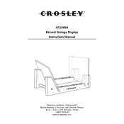 Crosley AC1049A Storage manual cover