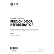 LG LRFGC2706S Refrigerator manual cover