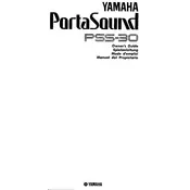 Yamaha PSS-30 Keyboard manual cover