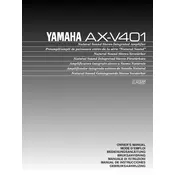 Yamaha AX-V401 Amplifier manual cover