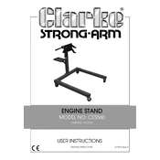 Clarke 7610123 CES560 Engine Stand manual cover