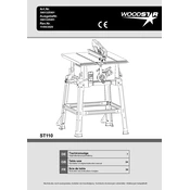 Woodstar ST110 3901325901 Saw manual cover