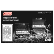 Coleman Single Burner Propane Stove 5431A manual cover