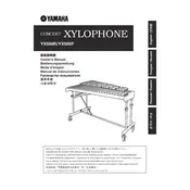 Yamaha YX500F Percussion manual cover