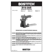 Bostitch D16-2AD Stapler manual cover