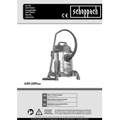 Scheppach ASP-20Plus 5907708903 Vacuum Cleaner manual cover