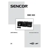 Sencor SMC 605 Audio System manual cover