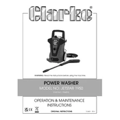 Clarke 7336010 Jetstar 1950 Power Washer manual cover