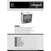 Scheppach GM09 88001955 Goniometer manual cover