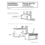 GE JX15BUMP JX15BUMPBB Bump-Out Kit manual cover