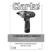 Clarke 6487070 CIWLI300 Cordless Impact Wrench manual cover