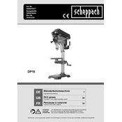 Scheppach DP18 5906816917 Drill manual cover