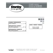 Danby DCR016A3BDB Refrigerator manual cover