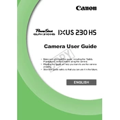 Canon IXUS 230 HS manual cover