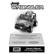 Power Wheels Mattel Jeep Wrangler C2390 Toy manual cover