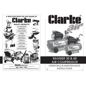 Clarke 2320500 Ranger 30 Air Compressor manual cover