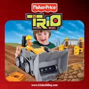 Fisher Price Mattel Trio Bulldozer R2132 Toy manual cover