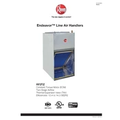 Rheem Endeavor RF2TZ Air Handler manual cover