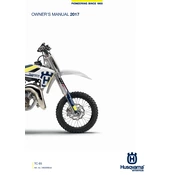 Husqvarna TC 65 2017 Motorcycle manual cover