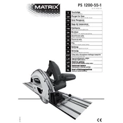 Matrix PS 1200-55-1 130660230 Saw manual cover