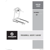 Horizon Fitness T81 2008 Treadmill manual cover