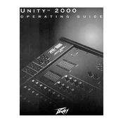 Peavey Unity 2000 Mixer manual cover