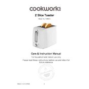 Cookworks 8379435 T399HE Toaster manual cover