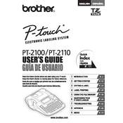 Brother P-touch PT-2100 manual cover