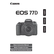 Canon EOS 77D manual cover