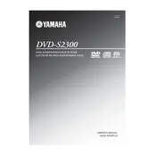 Yamaha DVD-S2300 Disc Player manual cover