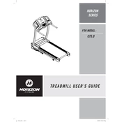 Horizon Fitness CT5.0 2009 Treadmill manual cover