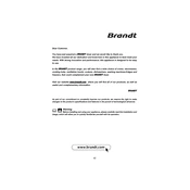 Brandt EFE8731K Dryer manual cover