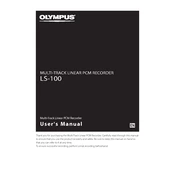 Olympus LS-100 manual cover