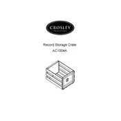 Crosley AC1004A Storage manual cover