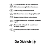 De Dietrich DHD306BE1 Hood manual cover