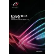 ASUS XG27WQ Monitor manual cover