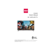 RCA RTUE5870 TV manual cover